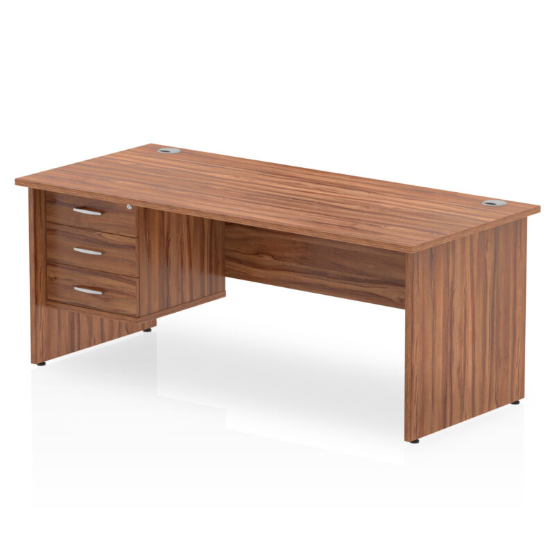 Impulse 1800mm Panel End Straigh Desk With Single Fixed Pedestal - Image 23