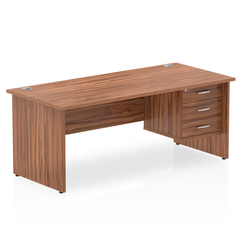 Impulse 1800mm Panel End Straigh Desk With Single Fixed Pedestal - Image 24