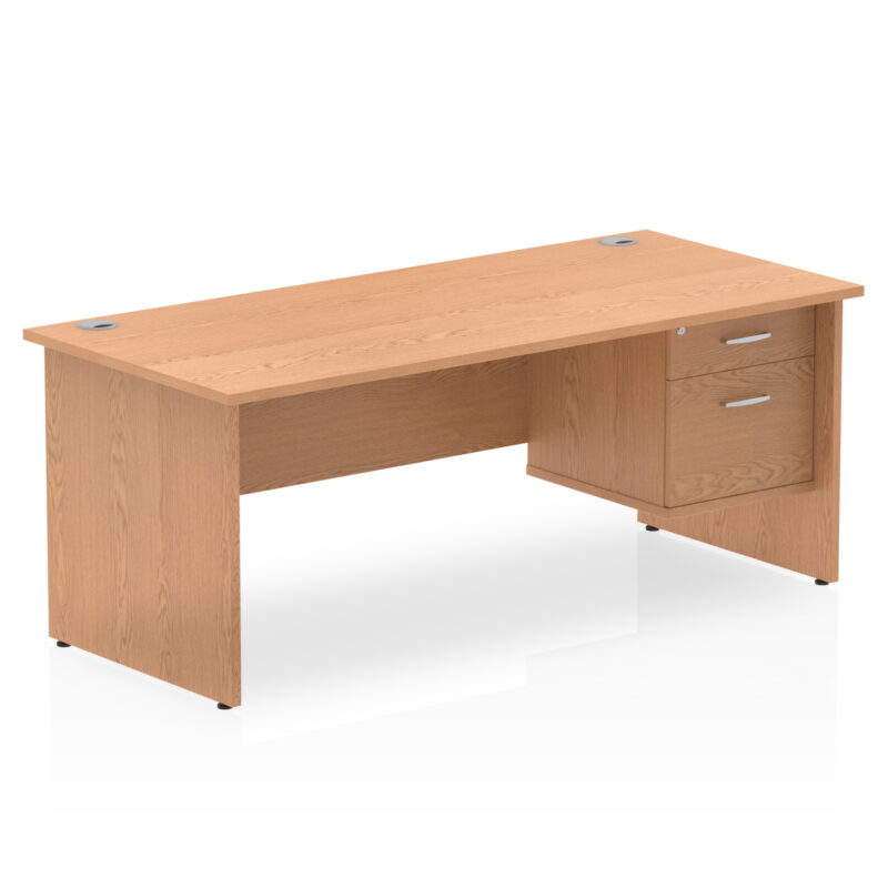 Impulse 1800mm Panel End Straigh Desk With Single Fixed Pedestal - Image 16