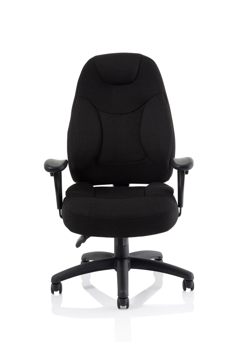 Galaxy Medium Back Task Operator Office Chair with Adjustable Arms - Image 2