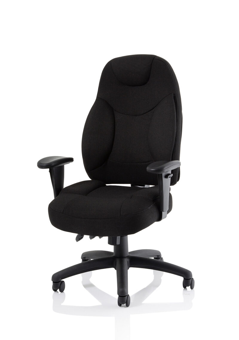 Galaxy Medium Back Task Operator Office Chair with Adjustable Arms - Image 3