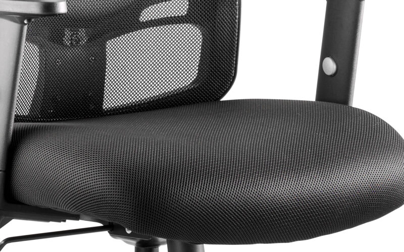 Portland Medium Mesh Back Task Operator Office Chair with Arms - Image 6