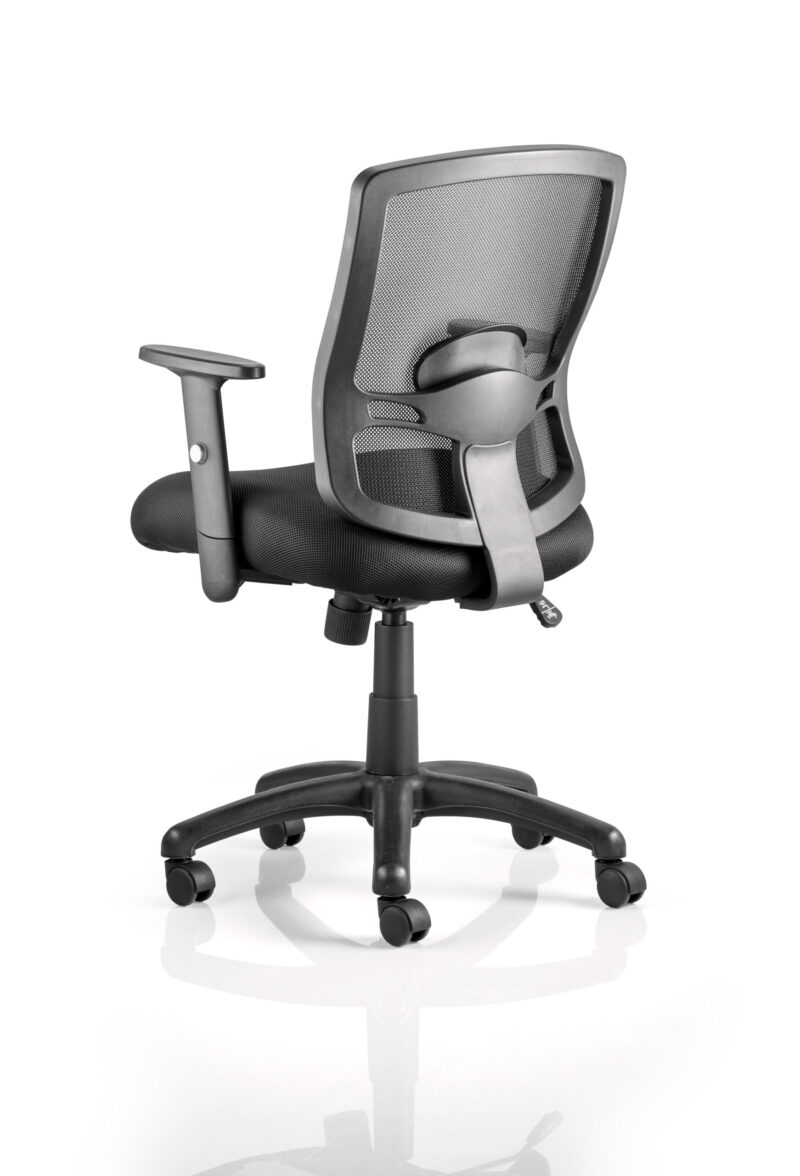 Portland Medium Mesh Back Task Operator Office Chair with Arms - Image 3