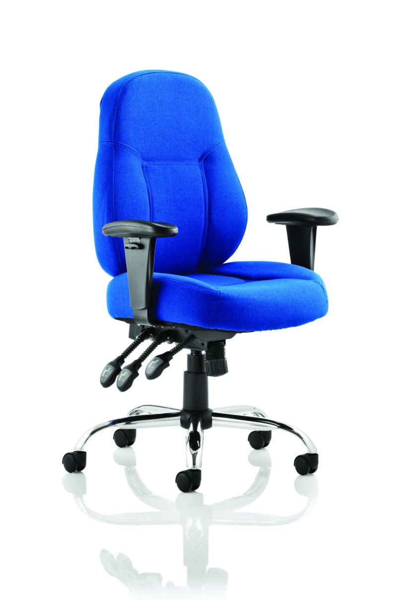 Storm High Back Task Operator Office Chair with Arms - Image 4
