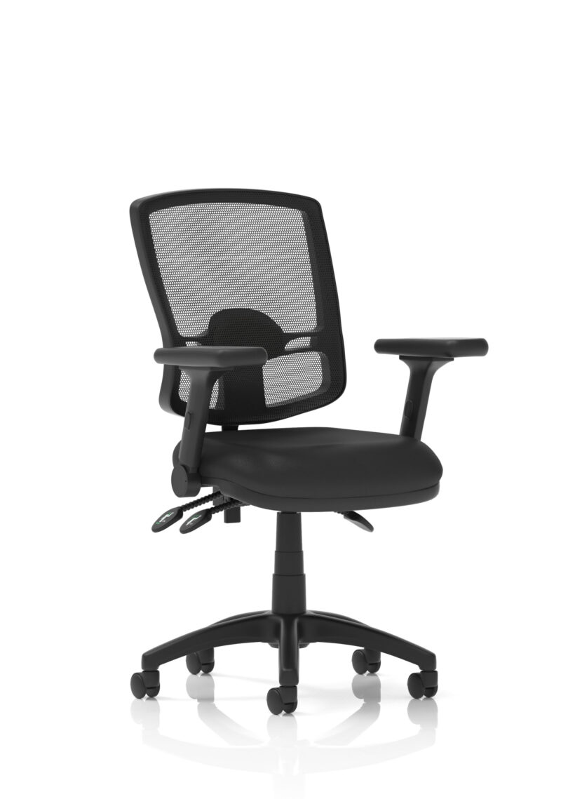 Eclipse Plus III Deluxe Medium Mesh Back Task Operator Office Chair - Image 23