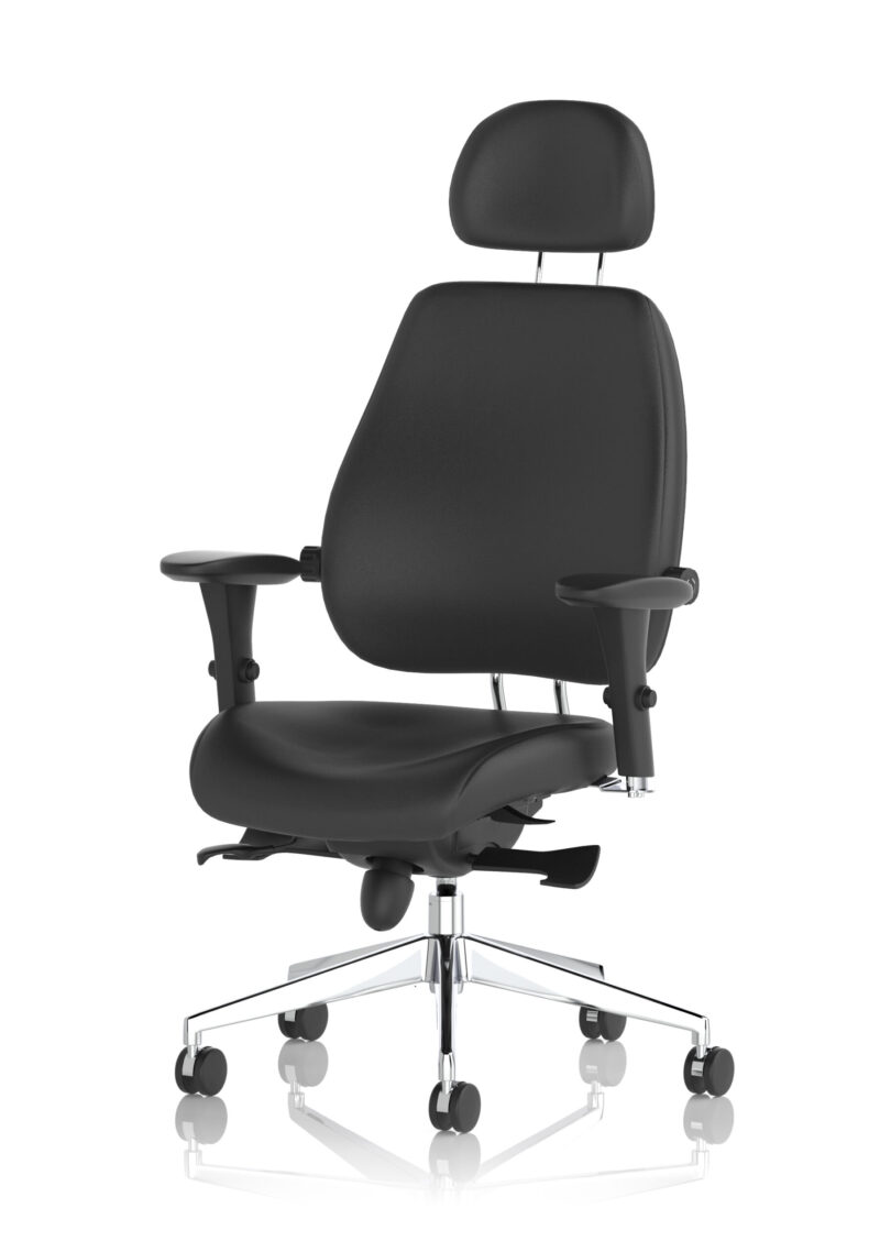 Chiro Plus Ultimate High Back Ergonomic Posture Chair with Arms and Headrest - Image 3