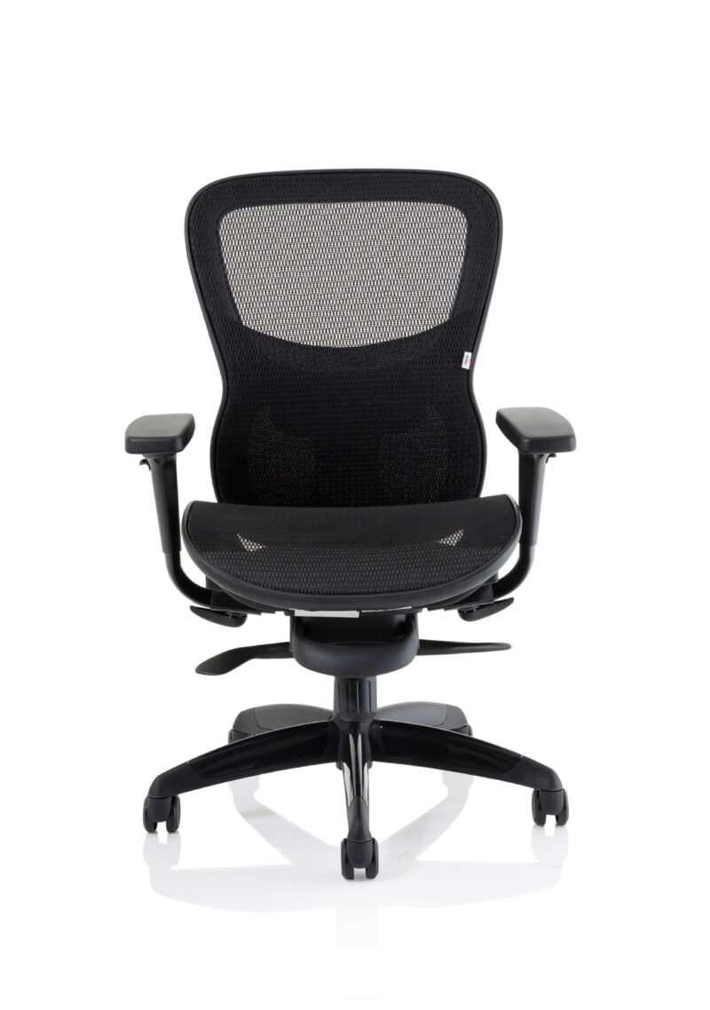 Stealth Shadow High Mesh Back Ergonomic Posture Chair with Arms - Image 2