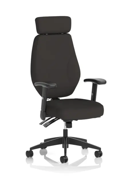 OE - Nexus High Back Executive Chair With Headrest Black Fabric